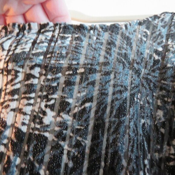 VINTAGE NINE WEST Y2K Velvet Burnout Metallic Babydoll Top Whimsigoth - Size 2X - Picture 12 of 16